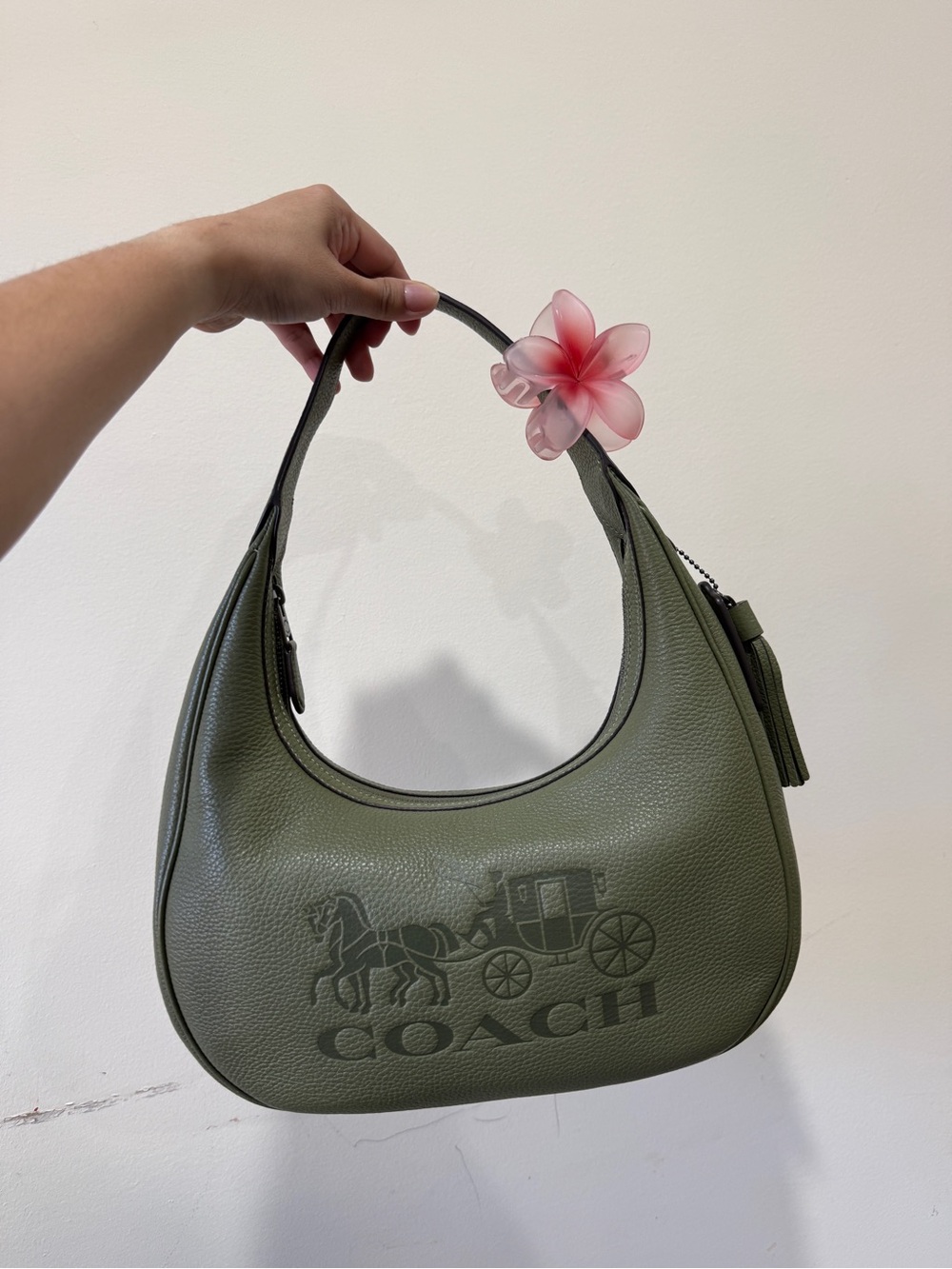 Coach Olive Green Carmen Hobo - Picture 1 of 8